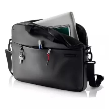 Briefcase MIQUELRIUS MR16984 — black monochromatic document briefcase