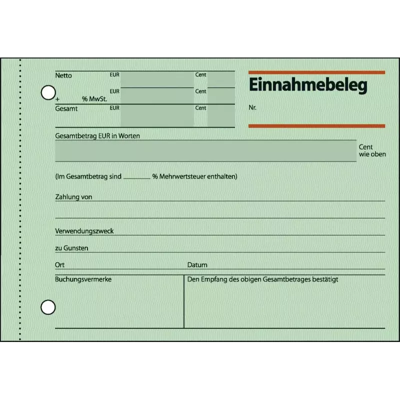 Business form Sigel EB615 Green A6 50 sheets