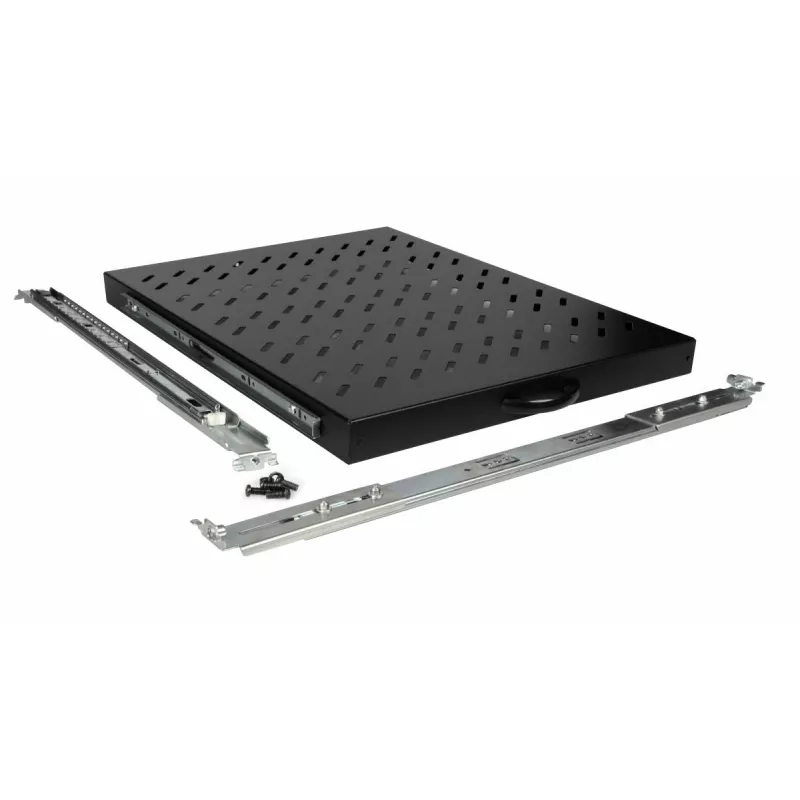 Equip Sliding Shelf 19', 1U, 800MM, Black