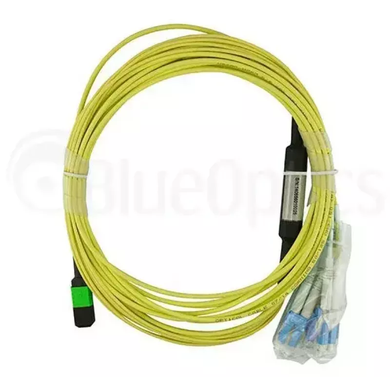 MPO-4xLC Singlemode Patch Cable BlueOptics CBL-MPO12-4LC-SMF-2M 2m G.657.A1