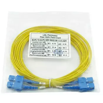 BlueOptics SFP3232BU1MK InfiniBand fibre optic cable 1 m SC Yellow