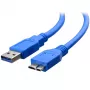 Techly USB 3.0 Superspeed Cable A / Micro B 2m Blue ICOC MUSB3-A-020