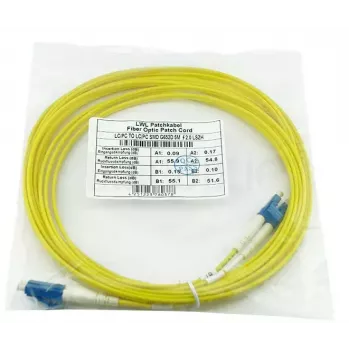 Fibre optic cable BlueOptics SFP3131BU0.5MK 0.5 m LC OS2 9 µm