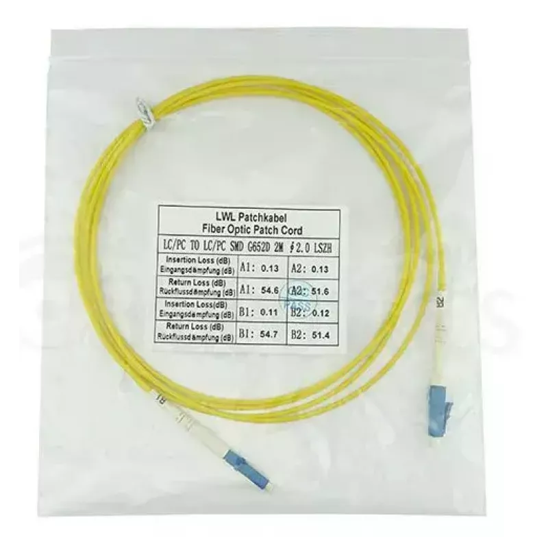 Fibre optic cable BlueOptics SFP2121BU0.5MK 0.5 m LC OS2 9 µm