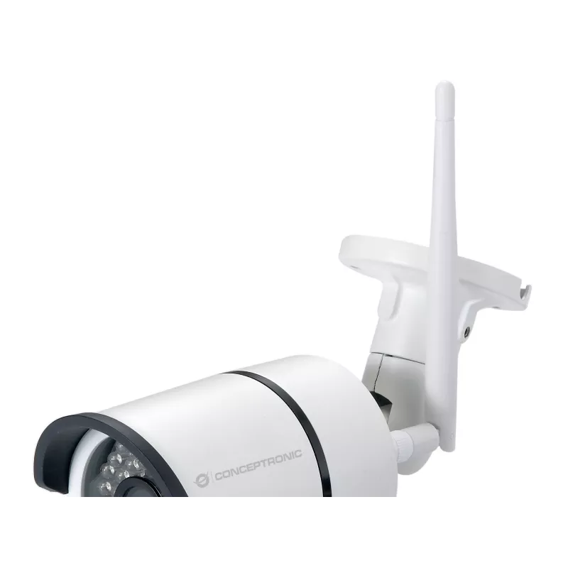 Conceptronic JARETH HD Wireless Cloud IP Camera, Outdoor, IP security camera, Outdoor, Wired & Wireless, External, Ceiling/wall, White