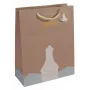 Gift wrap bag Sigel GT049 Brown 260x120x330 mm