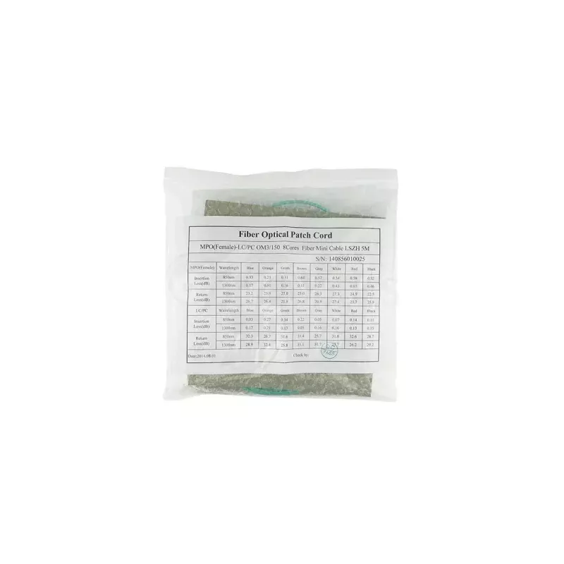 BlueOptics CBL-MTP12-4LC-OM3-7M-BO MTP-4xLC OM3 breakout fibre patch cable, MTP/UPC, 4x duplex LC/UPC, 7.5 m