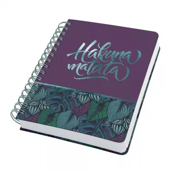 Writing Notebook Sigel JN613 A5 240 Sheets Green Purple Turquoise