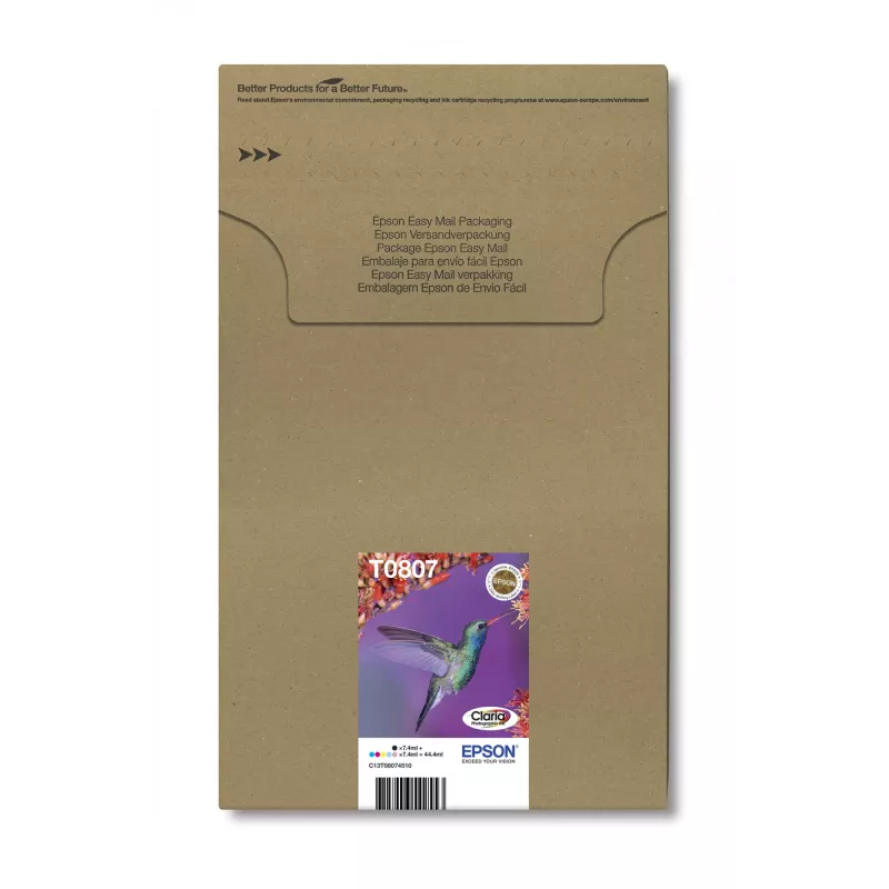 Ink Cartridge Multipack Epson Hummingbird T0807 — 6 colours (Black, Cyan, Light Cyan, Light Magenta, Magenta, Yellow)