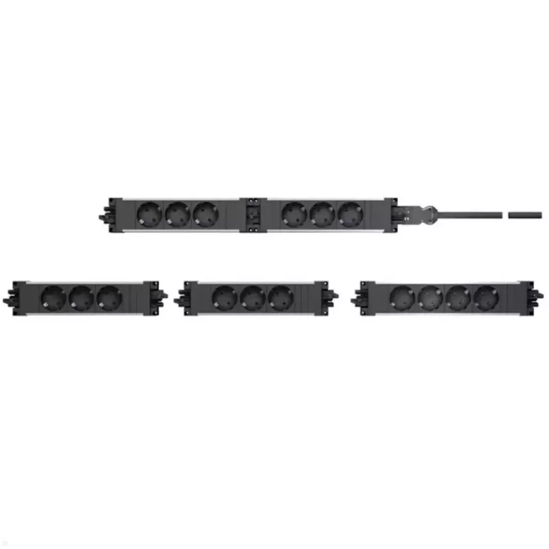 Surge Protector Bachmann 906.306 3 AC Outlets 250 V Black Grey Red