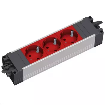 Surge Protector Bachmann 906.306 3 AC Outlets 250 V Black Grey Red