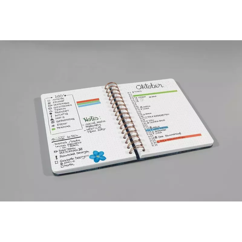 Writing Notebook Sigel JN600 A5 120 Sheets Black Rose White