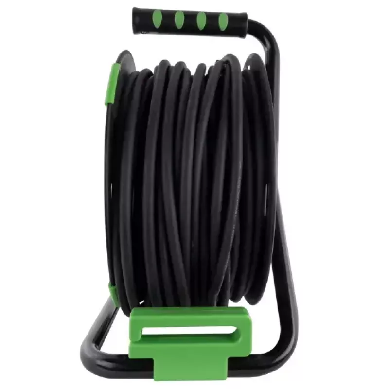 Power extension REV 10217412 40 m 4 AC outlet(s) Indoor/outdoor Black Green