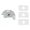 Socket outlet Kindermann 7456000417 6.35mm Grey White