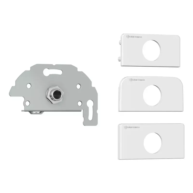 Socket outlet Kindermann 7456000417 6.35mm Grey White