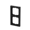 Wall plate frame Busch-Jaeger 1722-885K, screwless thermoplastic, black, 80×151 mm, 11 mm thick