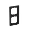 Wall plate frame Busch-Jaeger 1722-885K, screwless thermoplastic, black, 80×151 mm, 11 mm thick