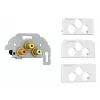 Socket outlet 3 x RCA Kindermann 7456000530