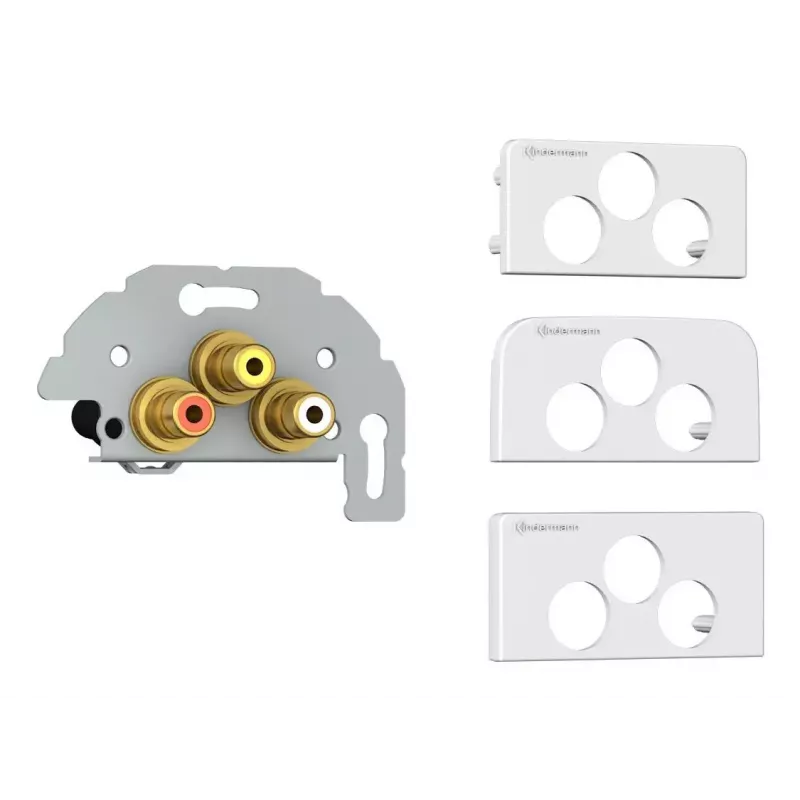Socket outlet 3 x RCA Kindermann 7456000530