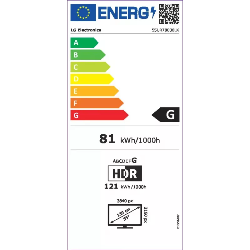 LG UHD 55UR78006LK 139.7 cm (55 inch) 4K Ultra HD Smart TV Wi-Fi Black
