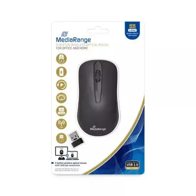 Mouse MediaRange MROS209 RF Wireless Optical