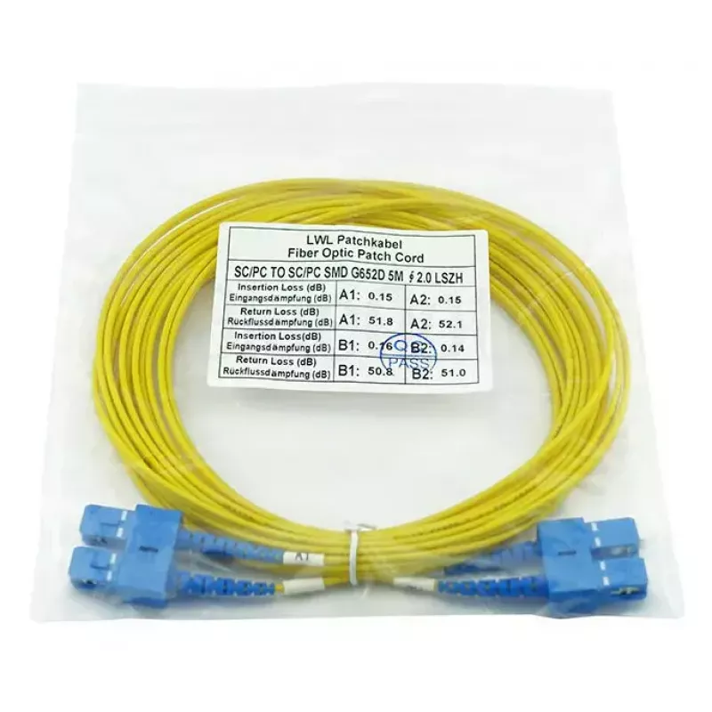 Fibre optic cable BlueOptics CAB-SMF-SC-SC-3-BO 3 m G.657.A1 SC SC
