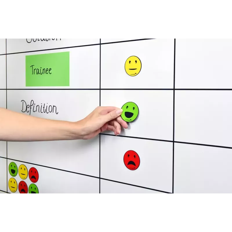 Board magnet Legamaster magnetic symbol emoticon assorted 50mm 6pcs