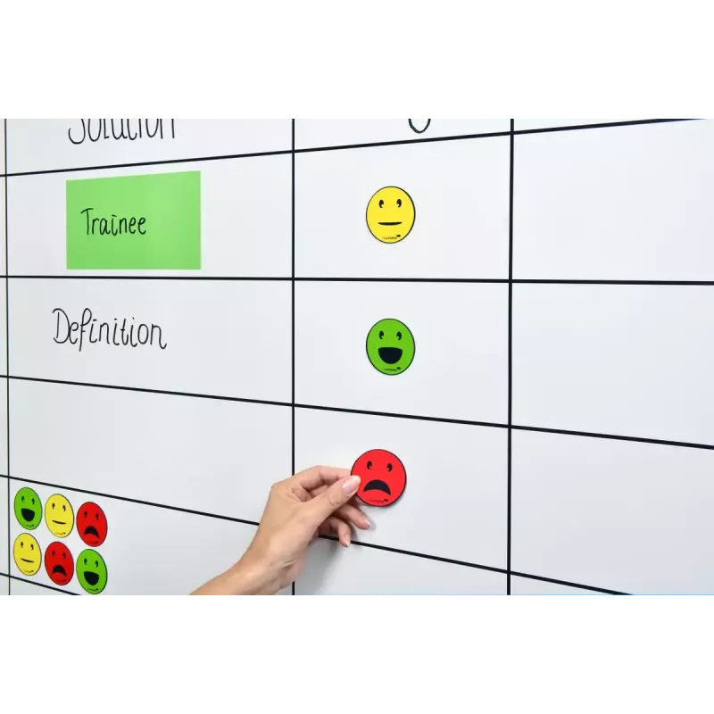Board magnet Legamaster magnetic symbol emoticon assorted 50mm 6pcs