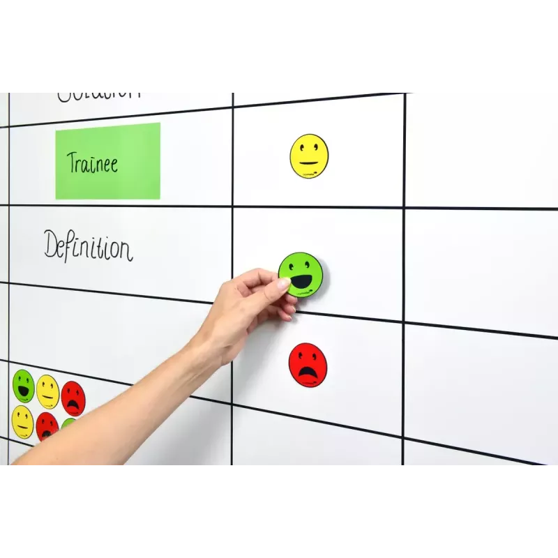 Board magnet Legamaster magnetic symbol emoticon assorted 50mm 6pcs