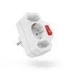 Hama 00223217 power plug adapter White