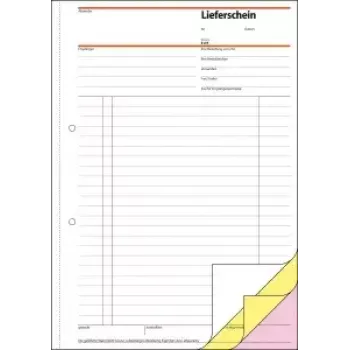 Sigel SD016 Delivery Note Book with Receipt Slip, A4, 3 x 40 Pages