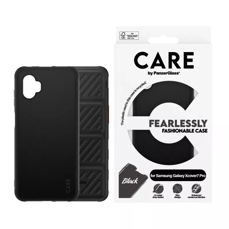 Protective TPU Case PanzerGlass for Samsung Galaxy Xcover7 Pro — Black