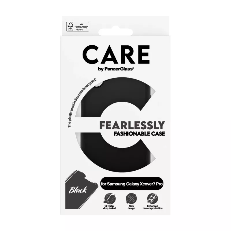 Protective TPU Case PanzerGlass for Samsung Galaxy Xcover7 Pro — Black