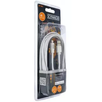 Lightning cable Schwaiger LKF200L532 2 m White