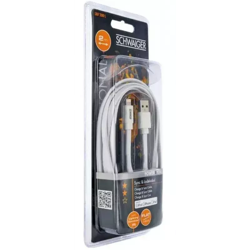 Lightning cable Schwaiger LKF200L532 2 m White