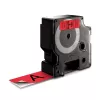 DYMO Authentic D1 Labels | 24mm x 7m Roll | Black Print on Red | Self-Adhesive Labels for LabelManager Label Printers