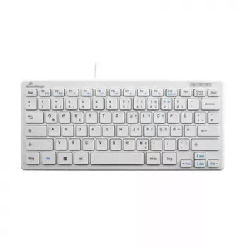Keyboard MediaRange MROS113 Office USB QWERTZ German White
