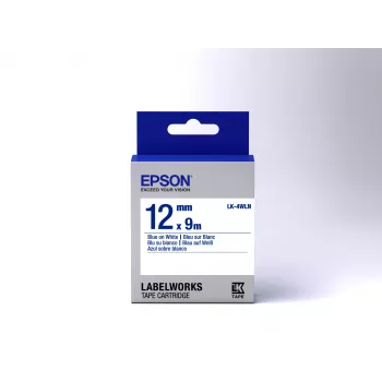 Epson Label Cartridge Standard LK-4WLN Blue/White 12mm (9m)