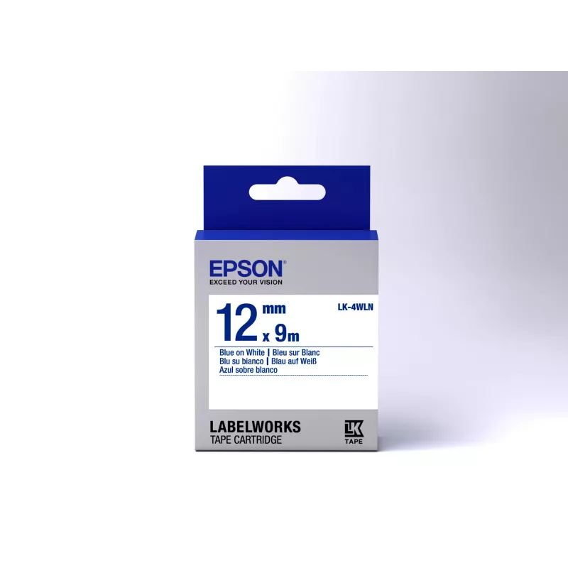 Epson Label Cartridge Standard LK-4WLN Blue/White 12mm (9m)