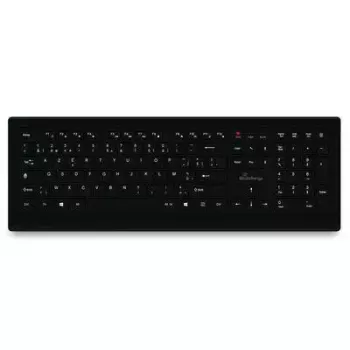 MediaRange MROS101-BE keyboard Home USB AZERTY Belgian Black Full-size 107 keys