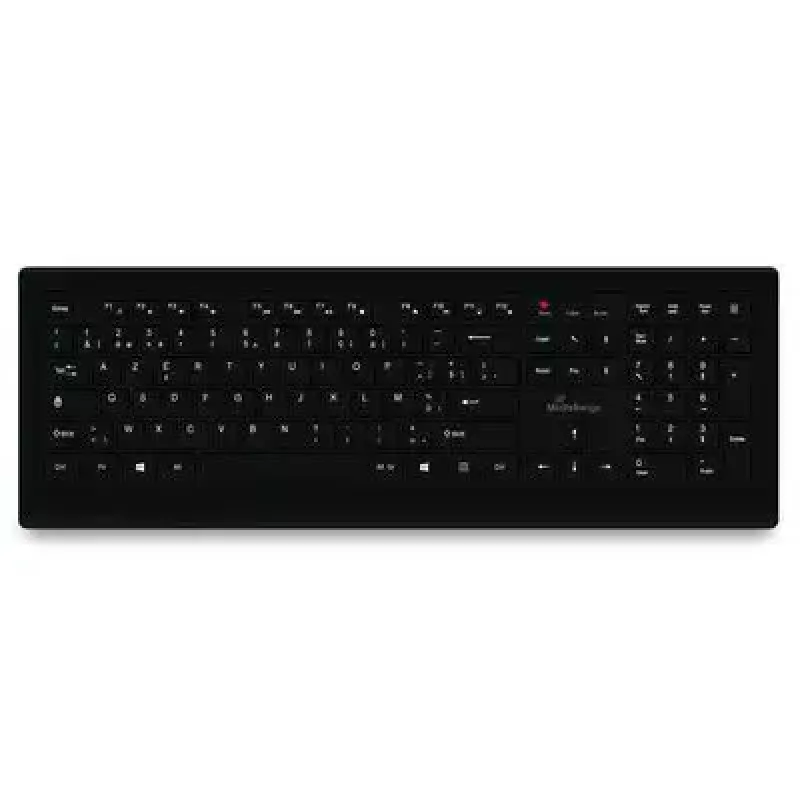 MediaRange MROS101-BE keyboard Home USB AZERTY Belgian Black Full-size 107 keys