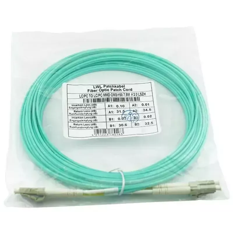 Fibre optic cable BlueOptics 050502T512000002M 2m 2x LC LC/APC Green