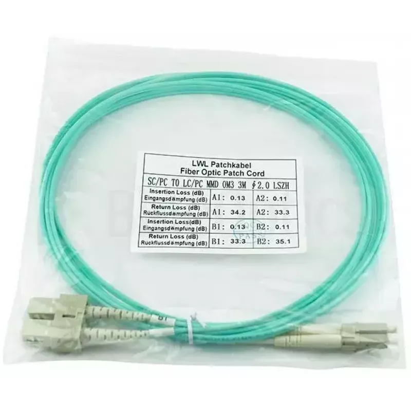 BlueOptics InfiniBand Fibre Optic Cable 5m 2x LC 2x SC LC/APC