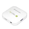 Techly USB 3.0 Super Speed Hub 4 Ports White IUSB3-HUB4-WH, USB 3.2 Gen 1 (3.1 Gen 1) Type-A, 5000 Mbit/s, White, 0.8 m, CE, RoHS, USB 2.0 USB 1.1