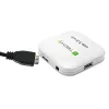 Techly USB 3.0 Super Speed Hub 4 Ports White IUSB3-HUB4-WH, USB 3.2 Gen 1 (3.1 Gen 1) Type-A, 5000 Mbit/s, White, 0.8 m, CE, RoHS, USB 2.0 USB 1.1