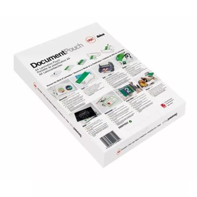 GBC Lamination Pouch A4 80 Micron, Glossy, Transparent, A4, 0.08 mm, 100 pc(s)