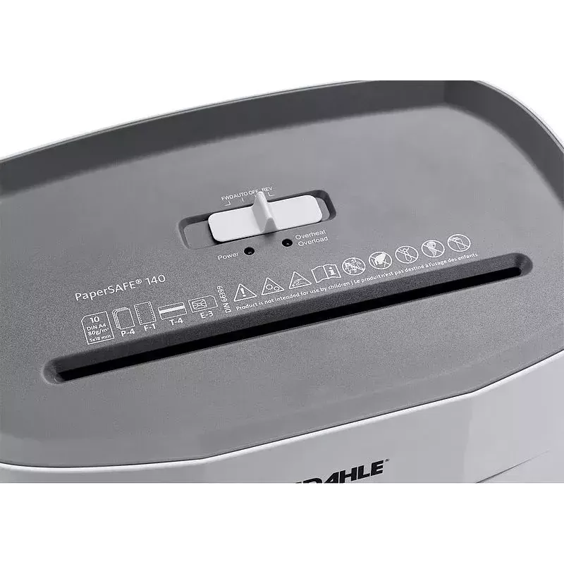 Paper Shredder Dahle PS 140 Cross Shredding 65 dB Black Grey