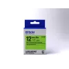Epson Label Cartridge Fluorescent LK-4GBF Black/Green 12mm (9m)