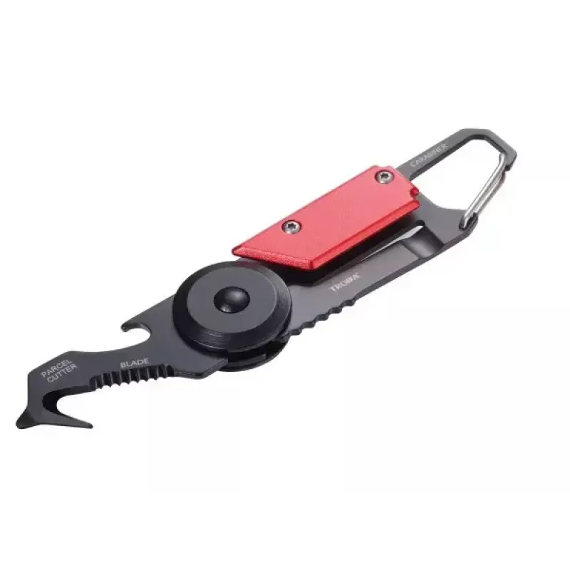 Key carabin TROIKA KTL26-RD Black Red