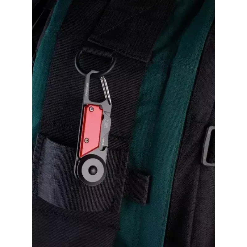 Key carabin TROIKA KTL26-RD Black Red